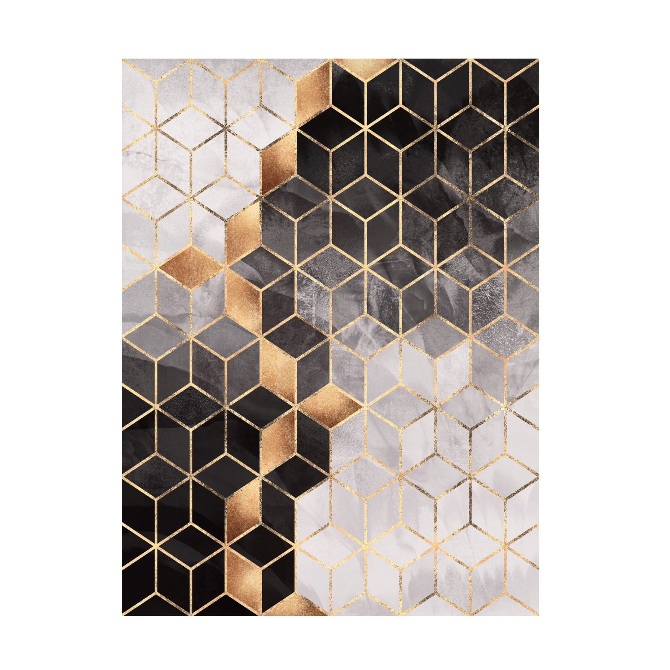 Trademark Fine Art Elisabeth Fredriksson Smoky Cubes Canvas Wall Art
