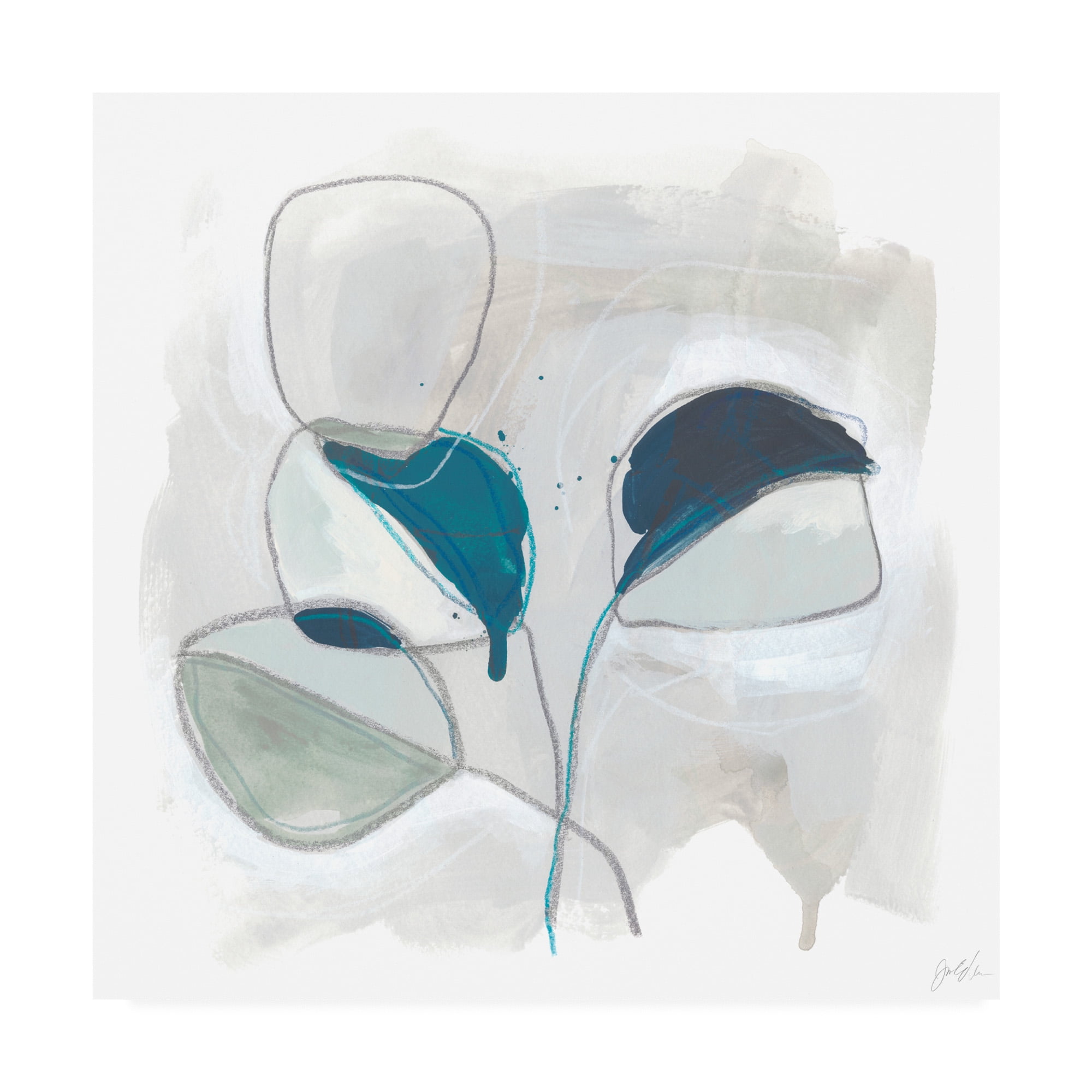 Trademark Fine Art 'Elliptic Posey III' Canvas Art by June Erica Vess
