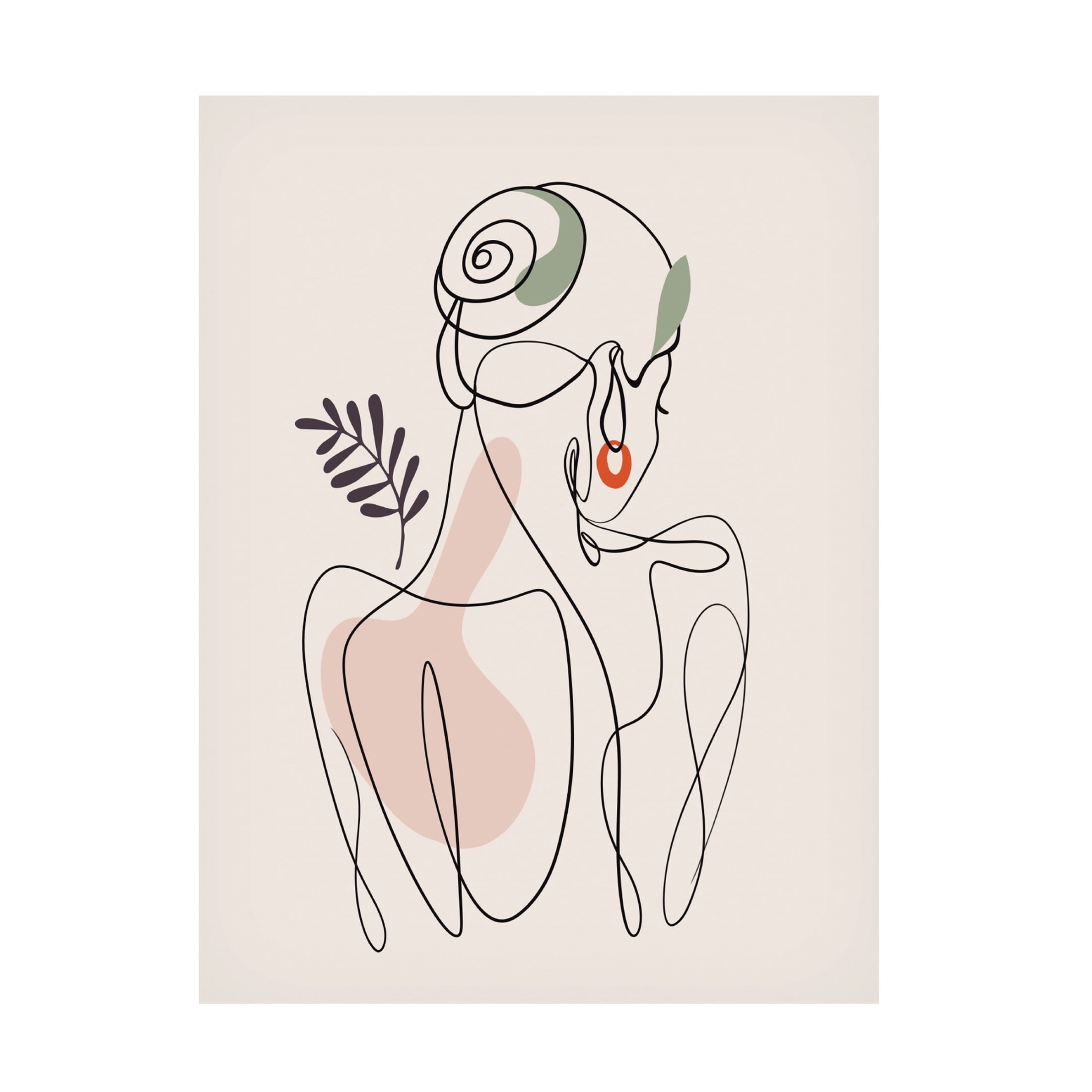 Trademark Fine Art Emel Tunaboylu Bodyscape Canvas Wall Art