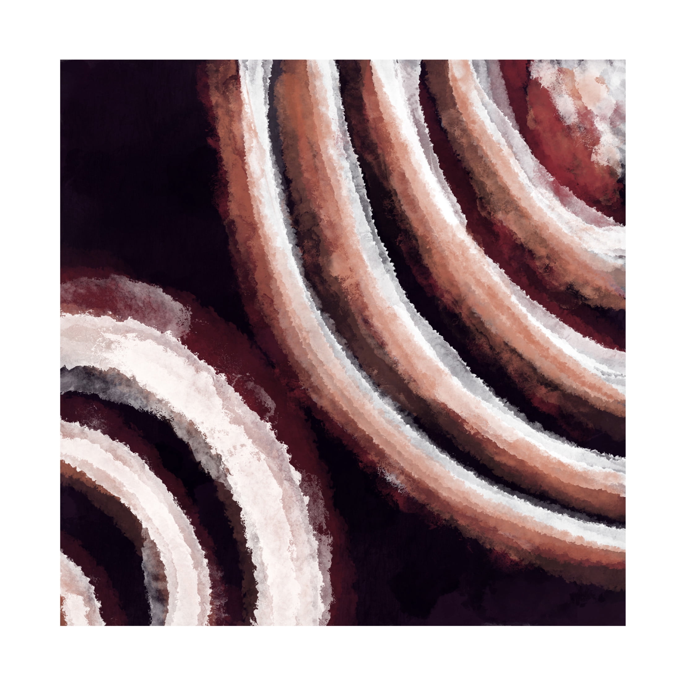 Trademark Fine Art Emel Tunaboylu  Brown Abstract 1 Canvas Wall Art