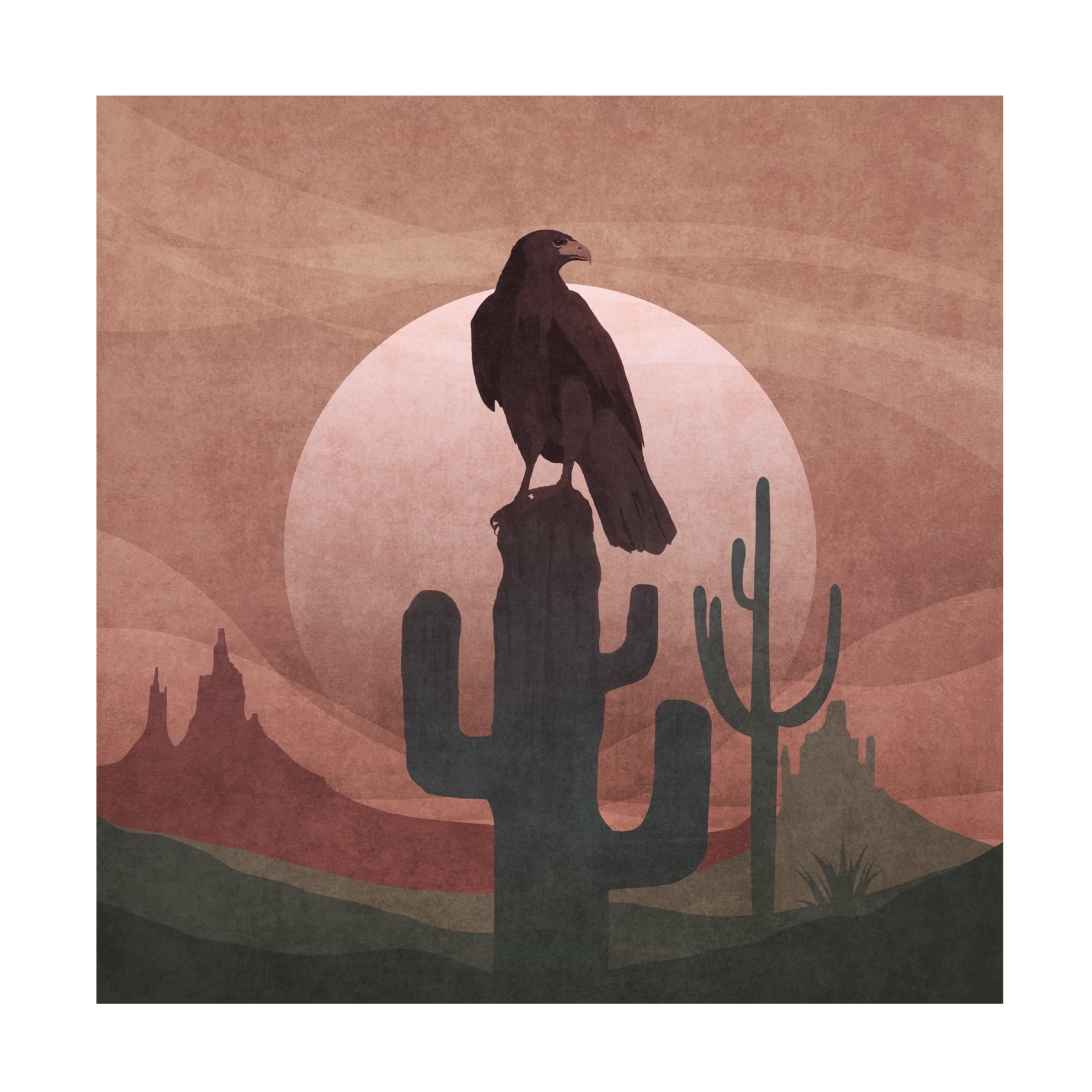 Trademark Fine Art Emel Tunaboylu  Cowboy Eagle Canvas Wall Art
