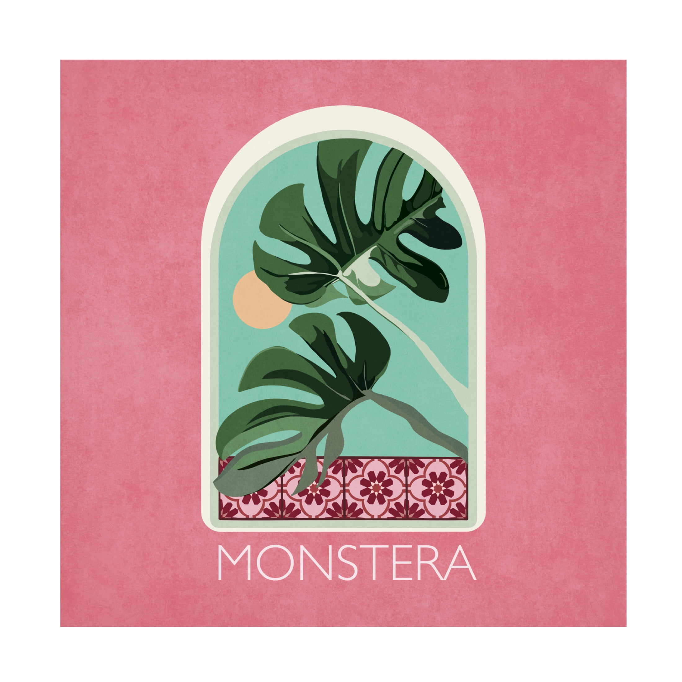 Trademark Fine Art Emel Tunaboylu  Green Sets Monstera Canvas Wall Art