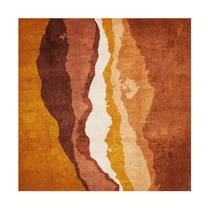 Trademark Fine Art Emel Tunaboylu  Hardal Catlak Katmanlar Canvas Wall Art