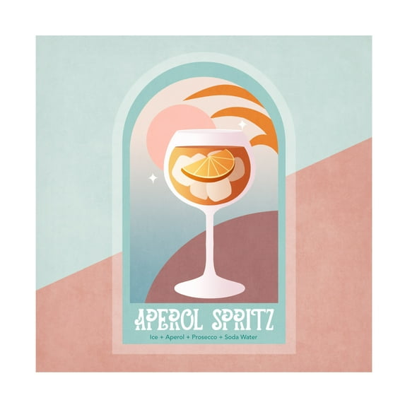 Trademark Fine Art Emel Tunaboylu Kokteyl Aperol Spritz Canvas Wall Art