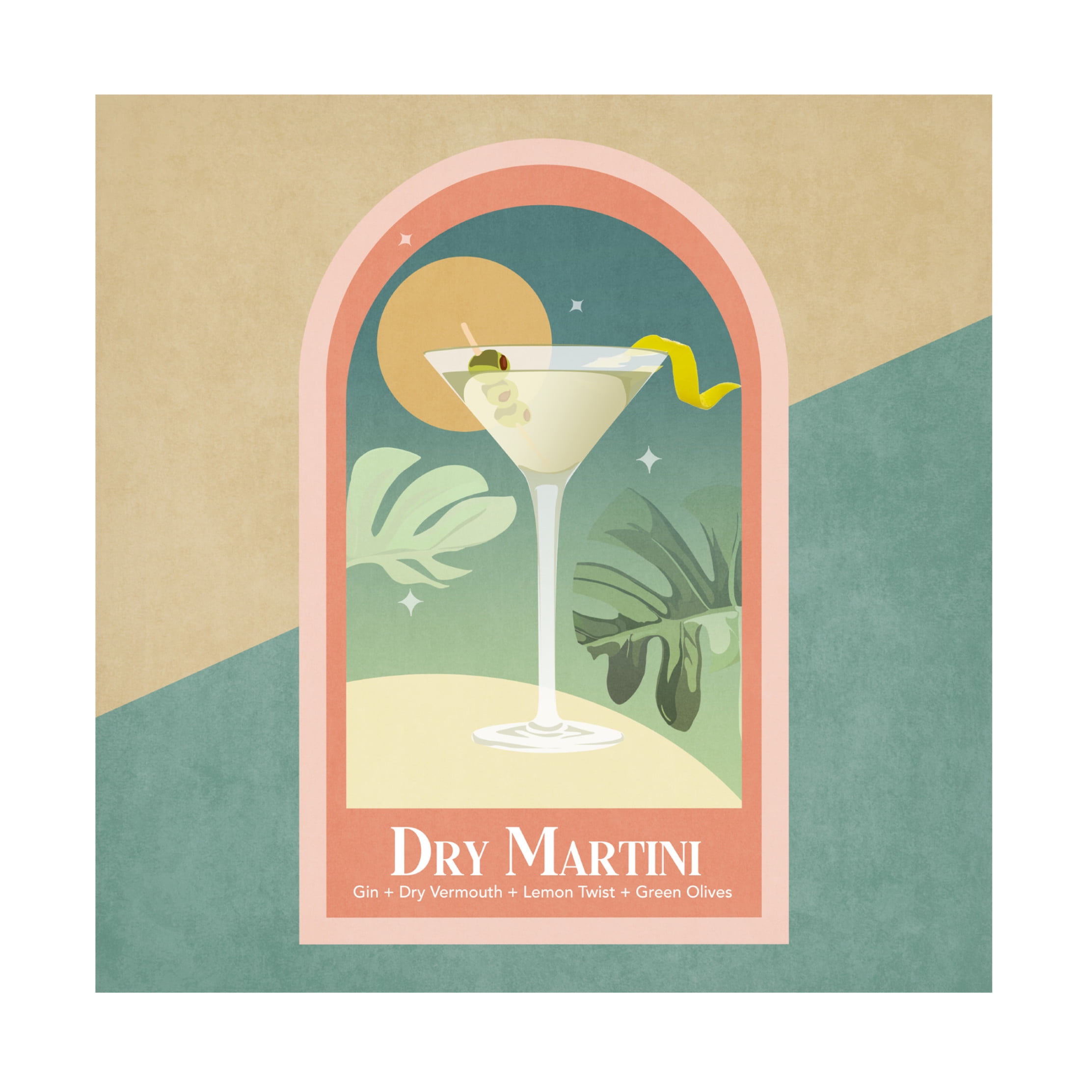 Trademark Fine Art Emel Tunaboylu Kokteyl Dry Martini Canvas Wall Art