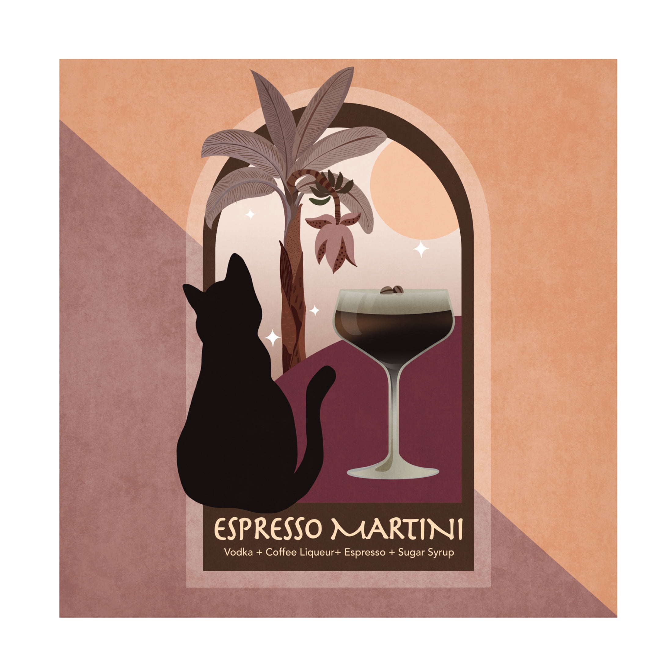 Trademark Fine Art Emel Tunaboylu  Kokteyl Ezpresso Martini Canvas Wall Art