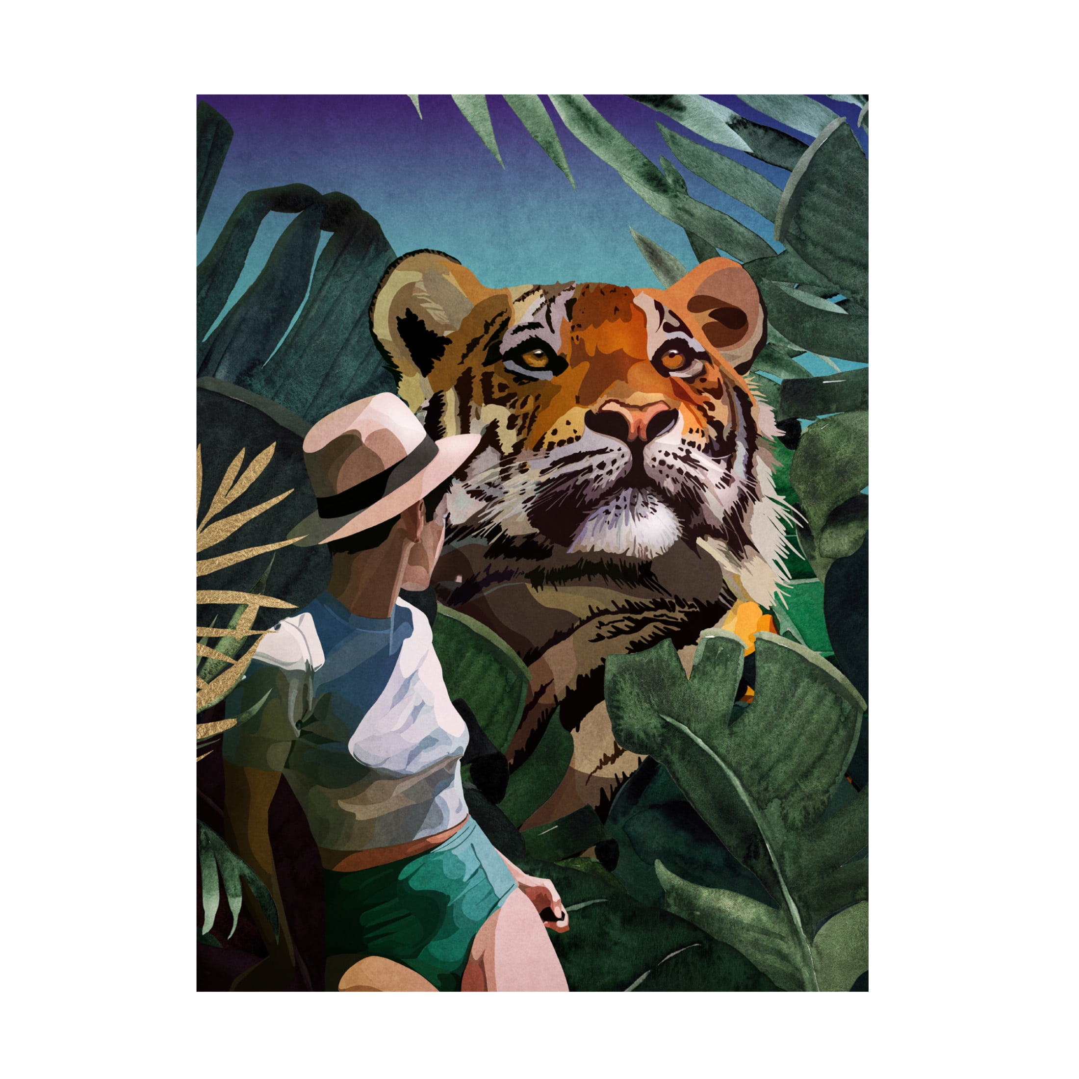 Trademark Fine Art Emel Tunaboylu  Layer 1 Canvas Wall Art