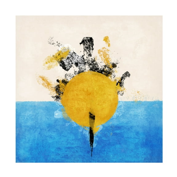 Trademark Fine Art Emel Tunaboylu Mavi Canvas Wall Art