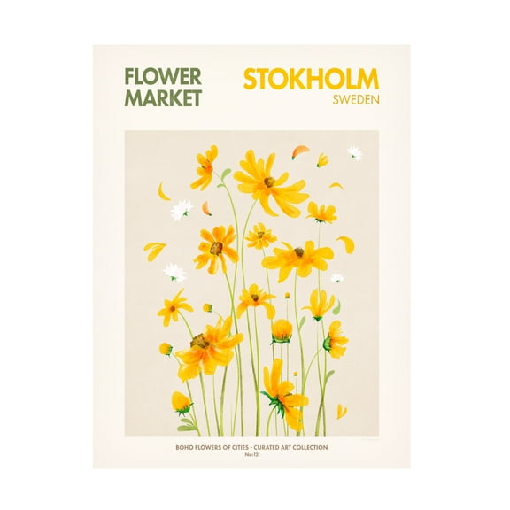 Trademark Fine Art Emel Tunaboylu  Stokholm Canvas Wall Art