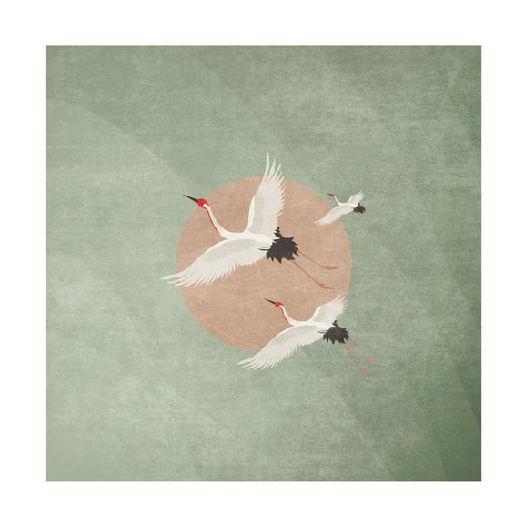 Trademark Fine Art Emel Tunaboylu  Turnalar Yosun Yesili Canvas Wall Art