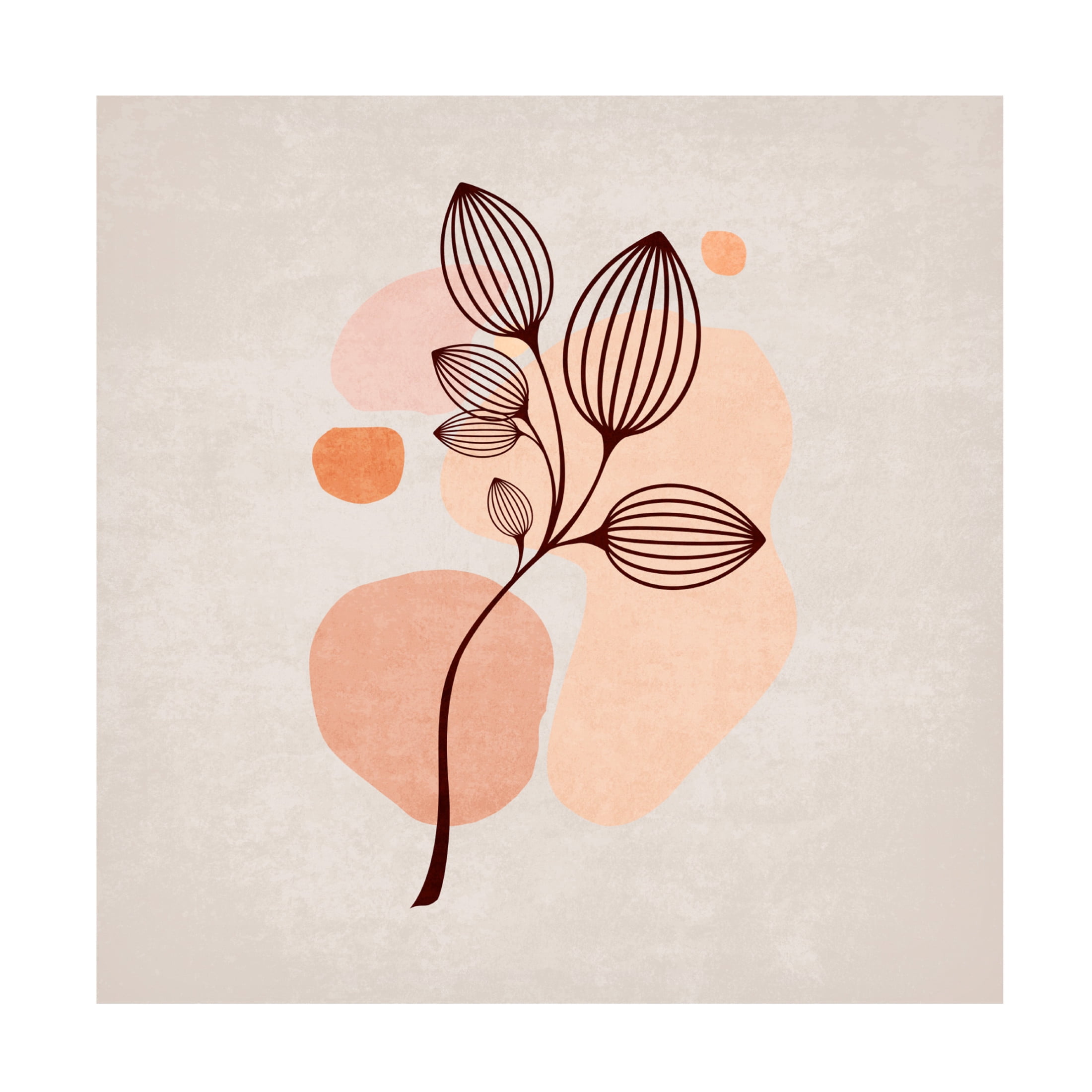 Trademark Fine Art Emel Tunaboylu  Zarif Cicekler 01 Canvas Wall Art