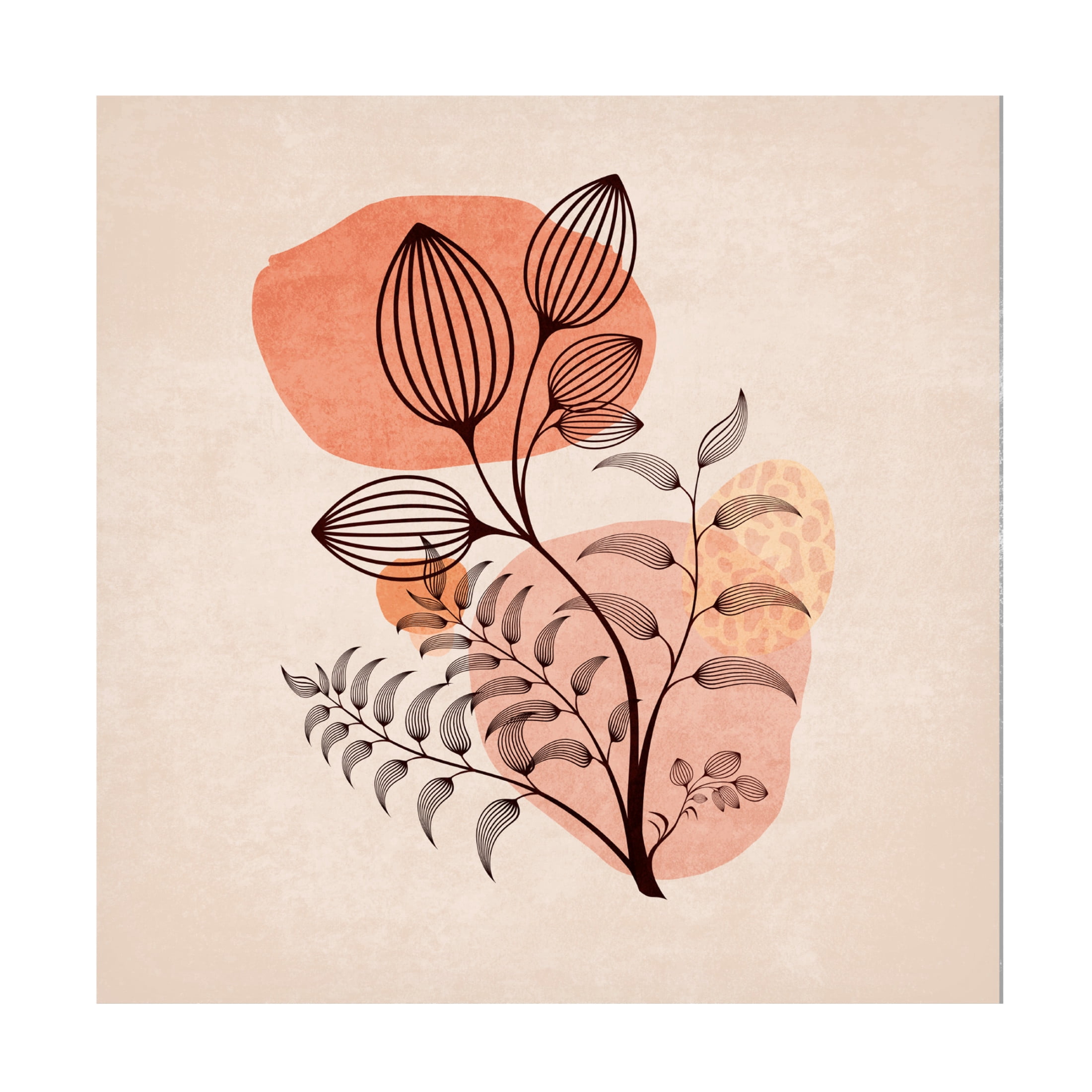 Trademark Fine Art Emel Tunaboylu  Zarif Cicekler 03 Canvas Wall Art