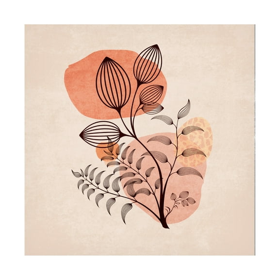 Trademark Fine Art Emel Tunaboylu Zarif Cicekler 03 Canvas Wall Art