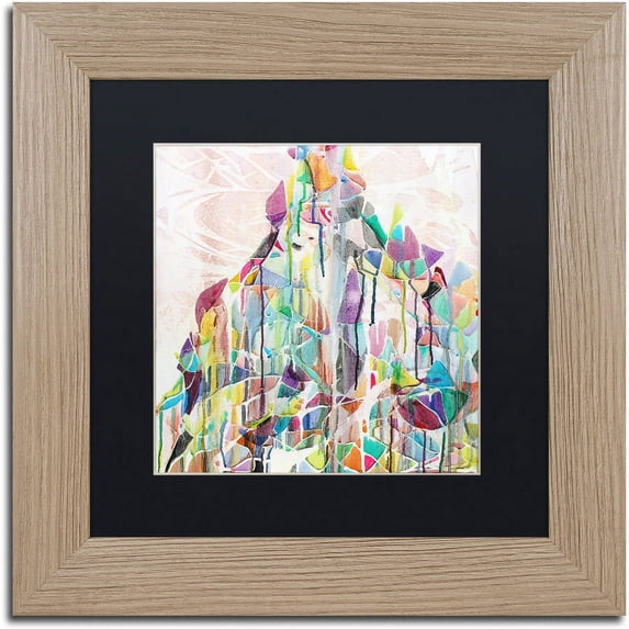 Trademark Fine Art "Emi Koussi" Canvas Art by Lauren Moss Black Matte, Birch Frame