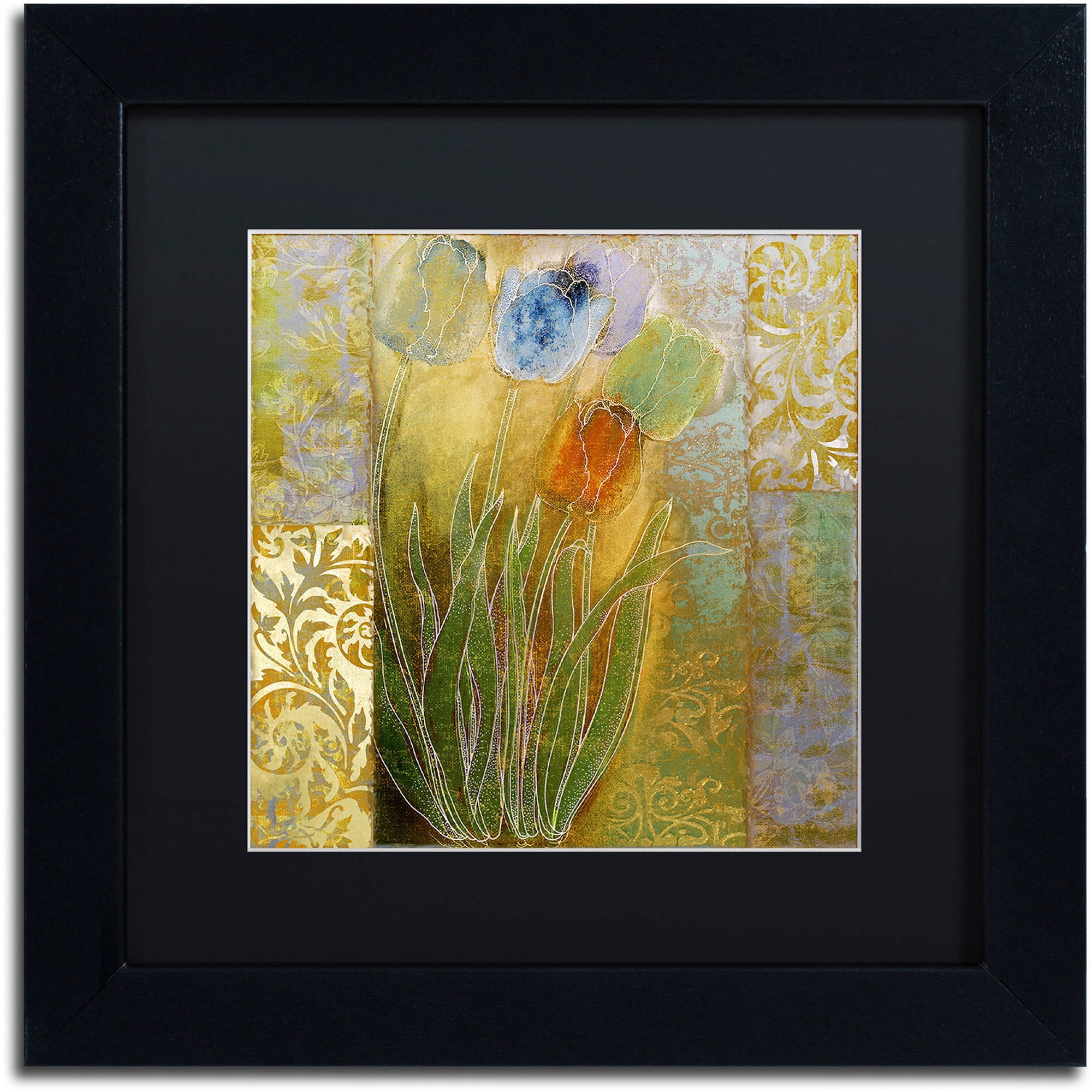 Trademark Fine Art "Emily I" Canvas Art by Color Bakery Black Matte, Black Frame