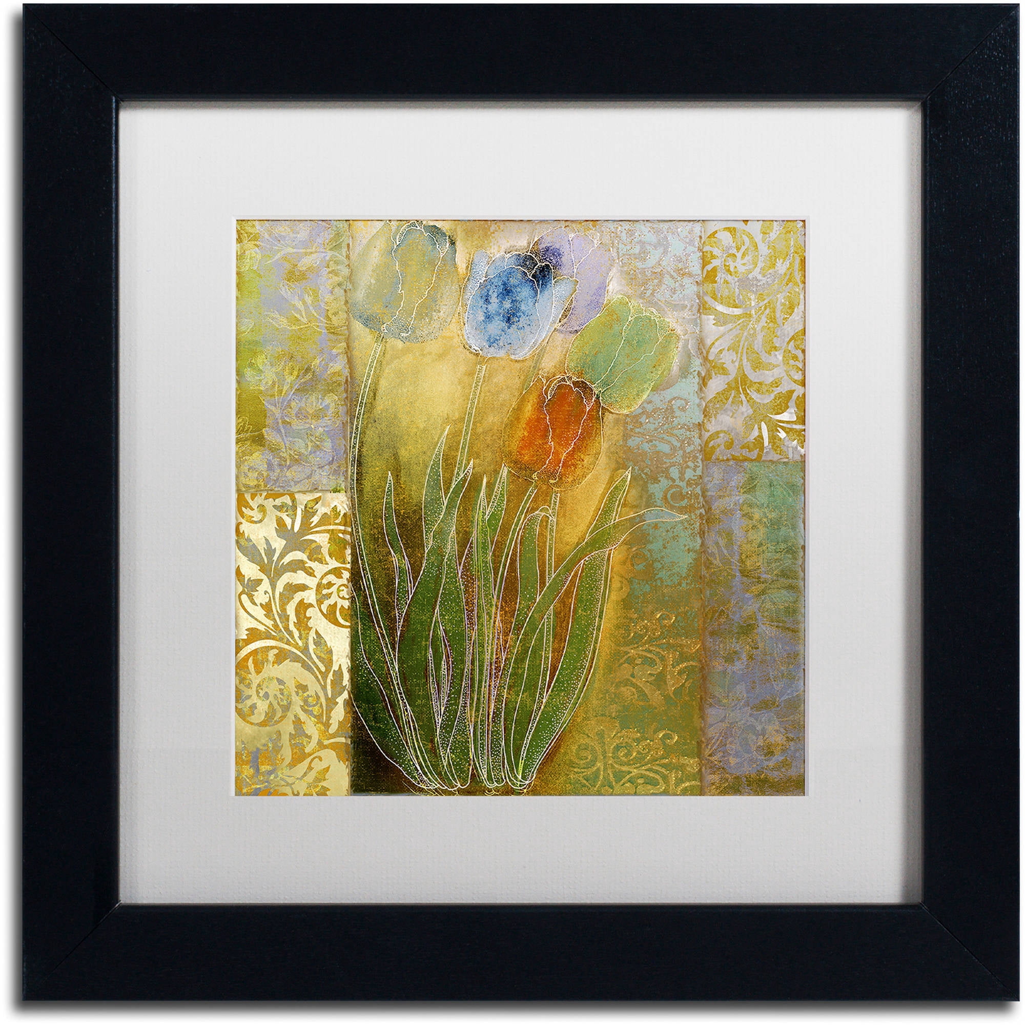 Trademark Fine Art "Emily I" Canvas Art by Color Bakery White Matte, Black Frame