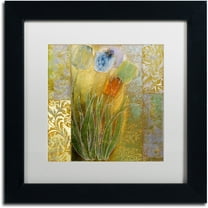 Trademark Fine Art "Emily I" Canvas Art by Color Bakery White Matte, Black Frame