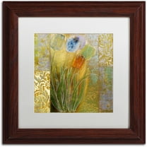 Trademark Fine Art "Emily I" Canvas Art by Color Bakery White Matte, Wood Frame