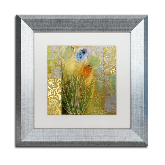 Trademark Fine Art 'Emily I' Silver Framed Art by Color Bakery