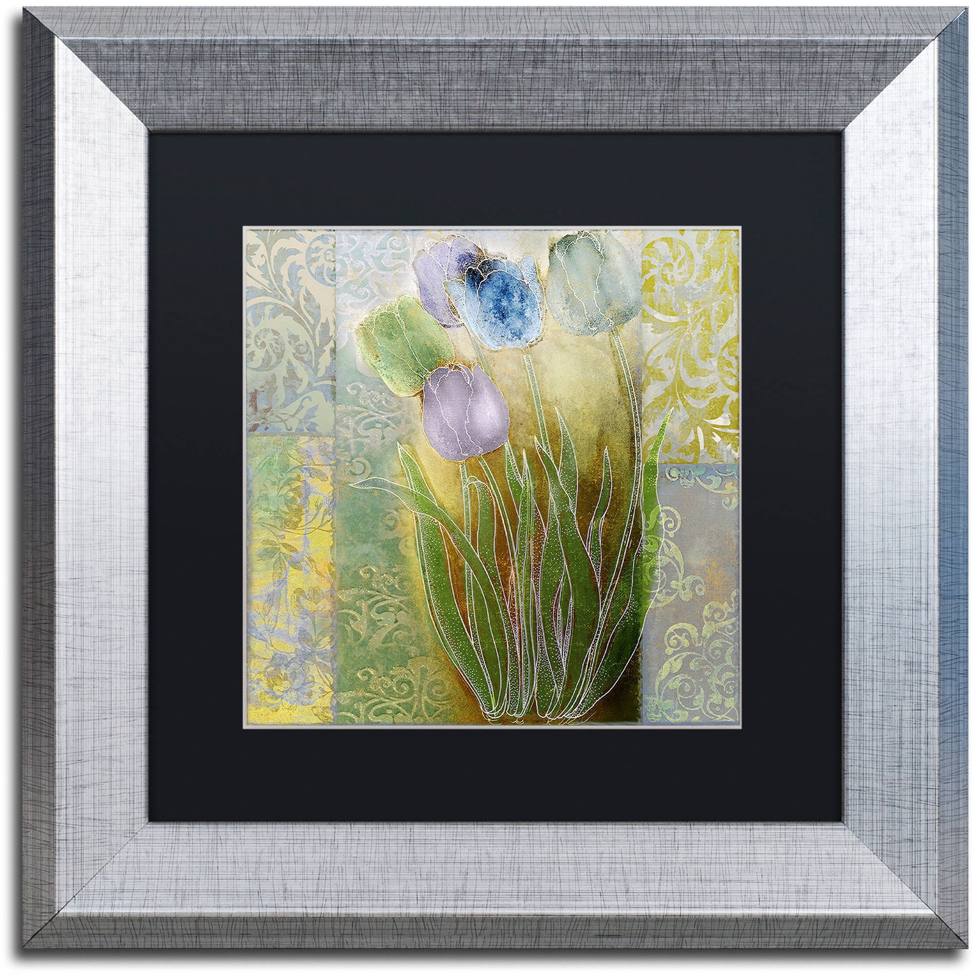Trademark Fine Art "Emily II" Canvas Art by Color Bakery Black Matte, Silver Frame