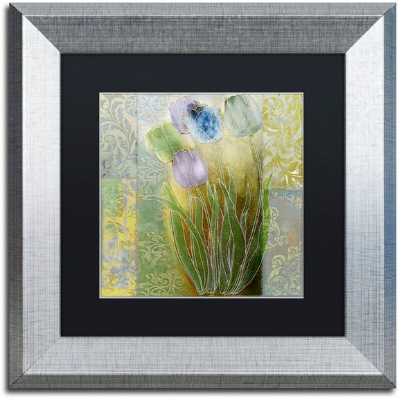 Trademark Fine Art "Emily II" Canvas Art by Color Bakery Black Matte, Silver Frame