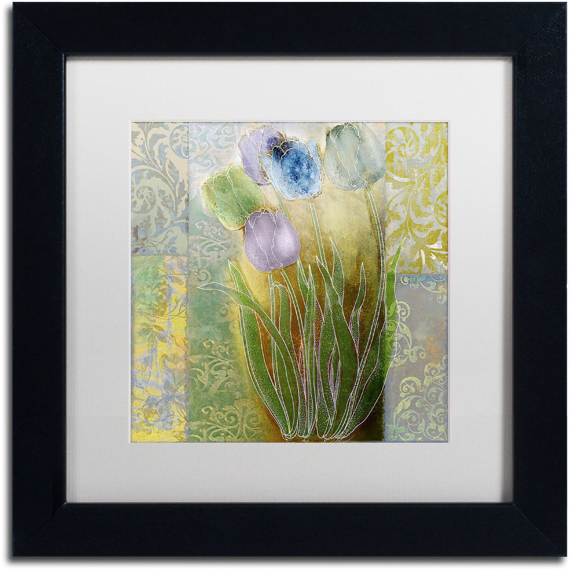 Trademark Fine Art "Emily II" Canvas Art by Color Bakery White Matte, Black Frame