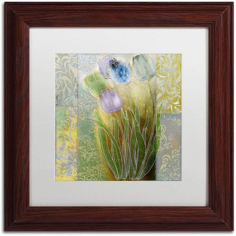 Trademark Fine Art "Emily II" Canvas Art by Color Bakery White Matte, Wood Frame