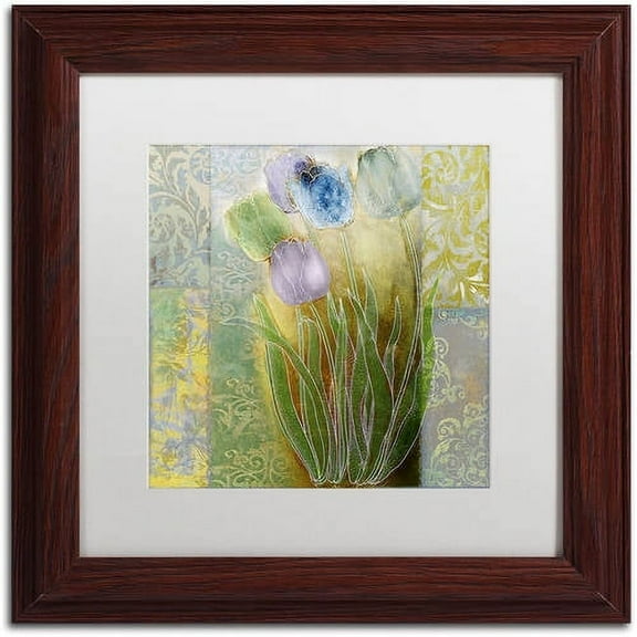 Trademark Fine Art "Emily II" Canvas Art by Color Bakery White Matte, Wood Frame