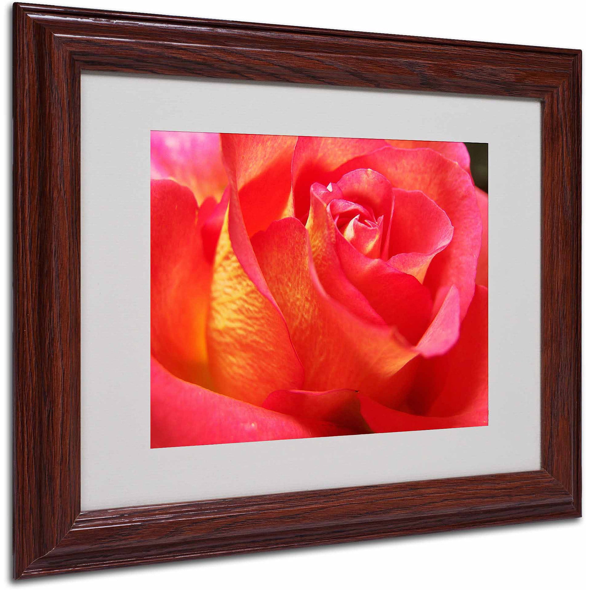 Trademark Fine Art "Empowering Heart" Canvas Art by Monica Fleet, Wood Frame
