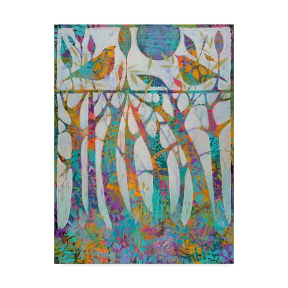 Trademark Fine Art 'Enchanted Forest Abstract Modern' Canvas Art by Sue Davis