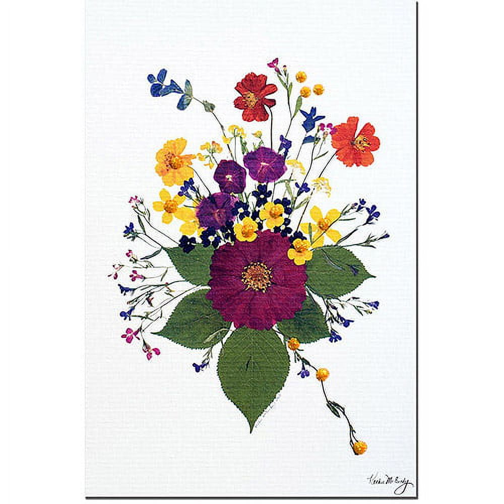 Enchanted Garden Floral Bouquet Canvas Art in Bright Colors