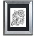 thumbnail image 1 of Trademark Fine Art "Enchanted Gardens 7" Canvas Art by KCDoodleArt Black Matte, Silver Frame, 1 of 4