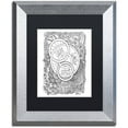 thumbnail image 1 of Trademark Fine Art "Enchanted Gardens 8" Canvas Art by KCDoodleArt Black Matte, Silver Frame, 1 of 4