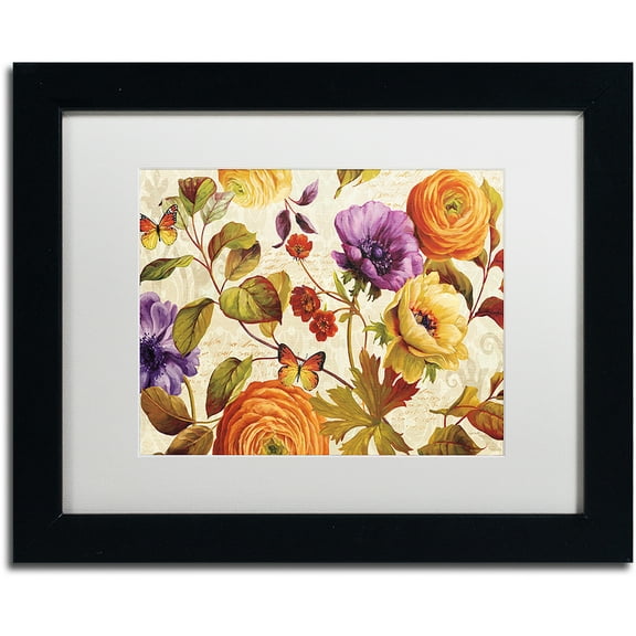 Trademark Fine Art "End of Summer I" Canvas Art by Lisa Audit, White Matte, Black Frame