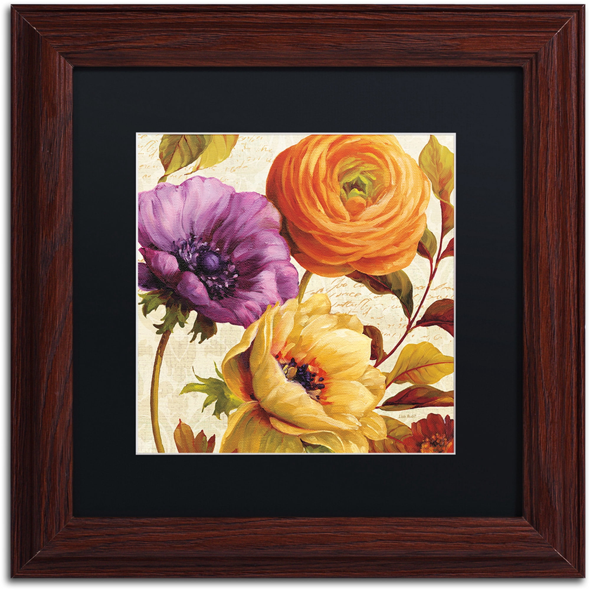 Trademark Fine Art "End of Summer II" Canvas Art by Lisa Audit, Black Matte, Wood Frame