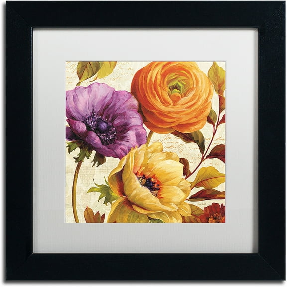 Trademark Fine Art "End of Summer II" Canvas Art by Lisa Audit, White Matte, Black Frame