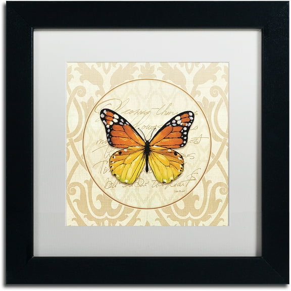 Trademark Fine Art "End of Summer IV" Canvas Art by Lisa Audit, White Matte, Black Frame