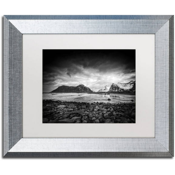 Trademark Fine Art "End of the Day" Canvas Art by Philippe Sainte-Laudy, White Matte, Silver Frame