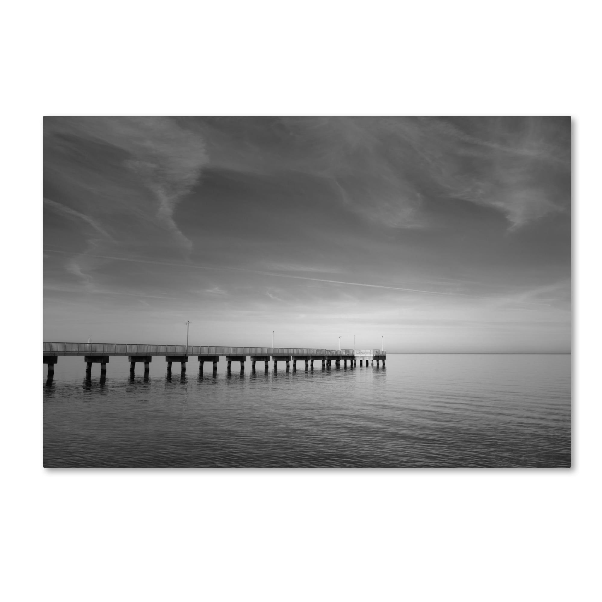 Trademark Fine Art 'End of the Pier' Canvas Art by PIPA Fine Art