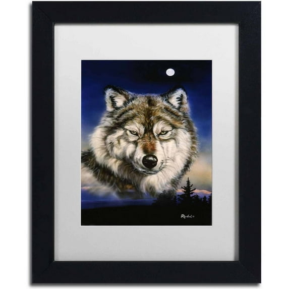 Trademark Fine Art 'Endangered' Canvas Art by Jenny Newland, White Matte, Black Frame