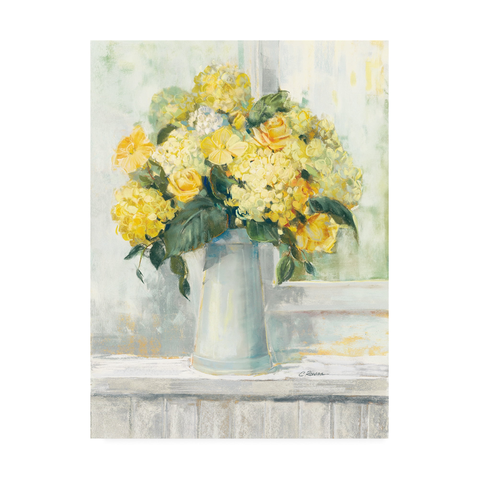 Trademark Fine Art 'Endless Summer Bouquet I Yellow' Canvas Art by Carol Rowan