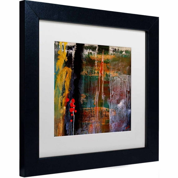 Trademark Fine Art "Entitled" Canvas Art by Nicole Dietz, White Matte, Black Frame