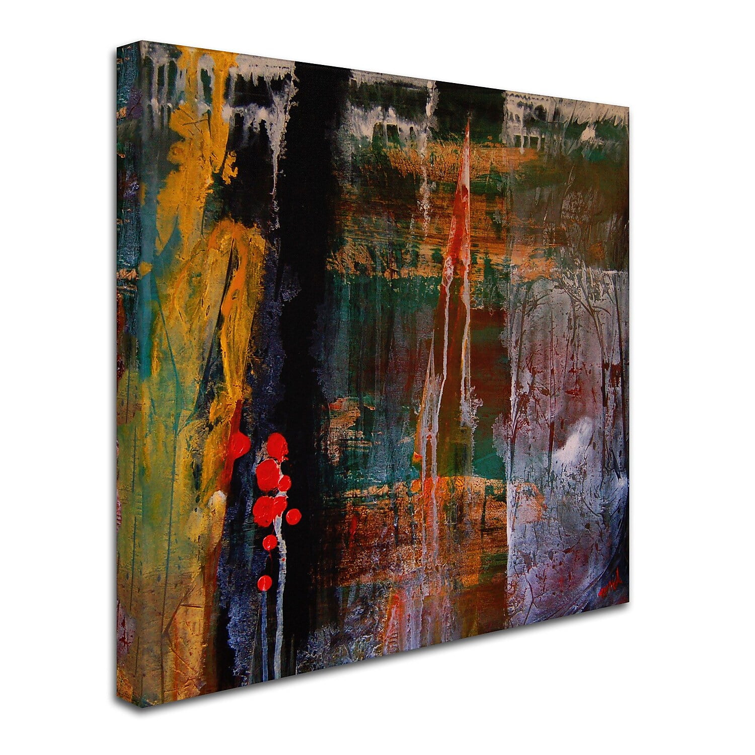 Nicole Dietz Abstract Multicolor Canvas Art, 20" x 15"