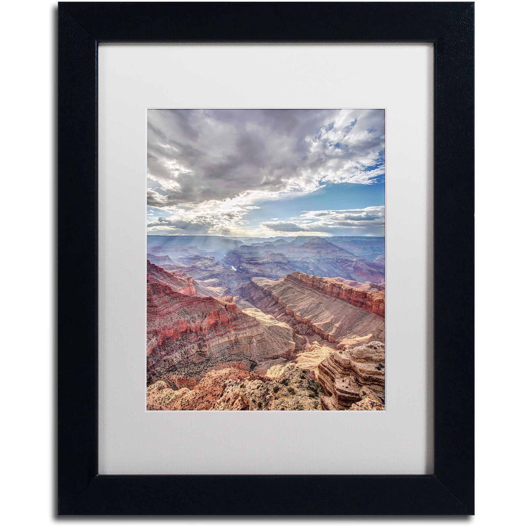 Trademark Fine Art "Ephemeral Light" Canvas Art by Pierre Leclerc, White Matte/Black Frame