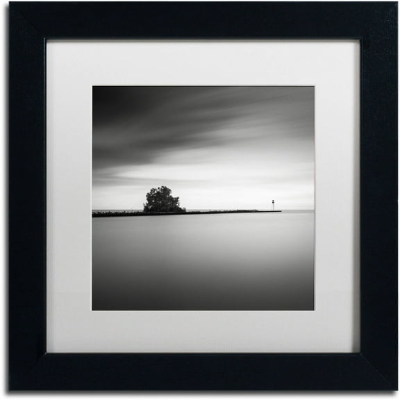 Trademark Fine Art "Erieau 2" Canvas Art by Dave MacVicar, White Matte, Black Frame