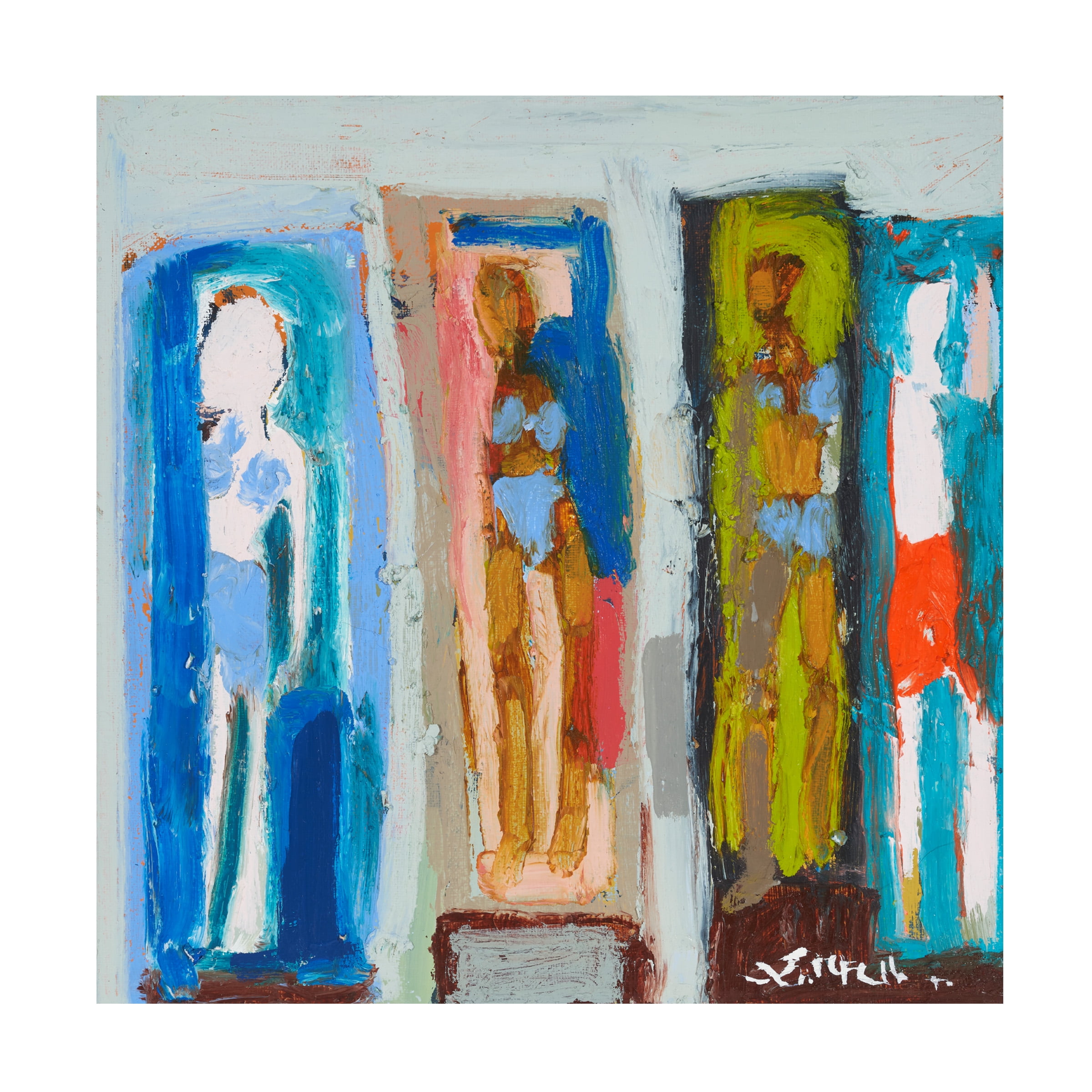 Trademark Fine Art Erin McGee Ferrell Beach Sunbathers X Canvas Wall Art