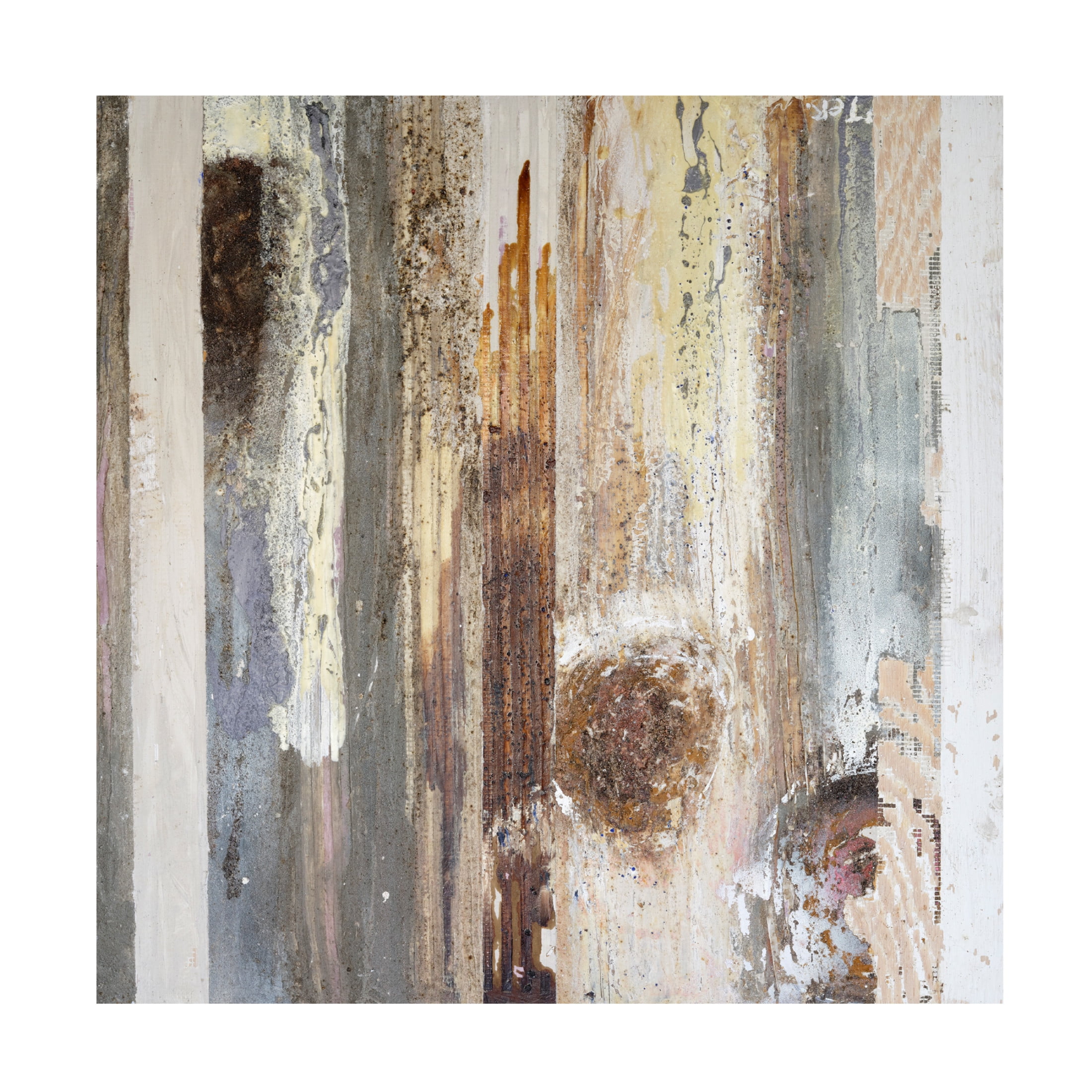 Canvas Wall Art - Erin McGee Ferrell 'Textured Grain V' Wall Art for Living Room, Bedroom, or Office Décor by Trademark Fine Art - 14 x 14 Inches