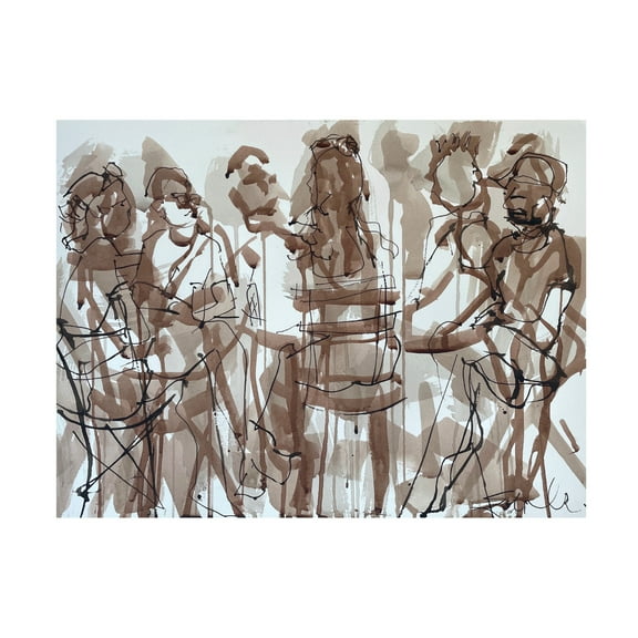 Trademark Fine Art Erin McGee Ferrell The Social Hour Canvas Wall Art