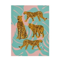 Trademark Fine Art Erum Khalili Leopards Canvas Wall Art