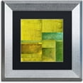 thumbnail image 1 of Trademark Fine Art "Essence of Green" Canvas Art by Michelle Calkins, Black Matte, Silver Frame, 1 of 3